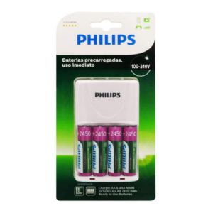 Carregador de pilhas c/4 philips