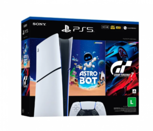 Playstation 5 slim digital c/jogos 825gb (novo bundle)